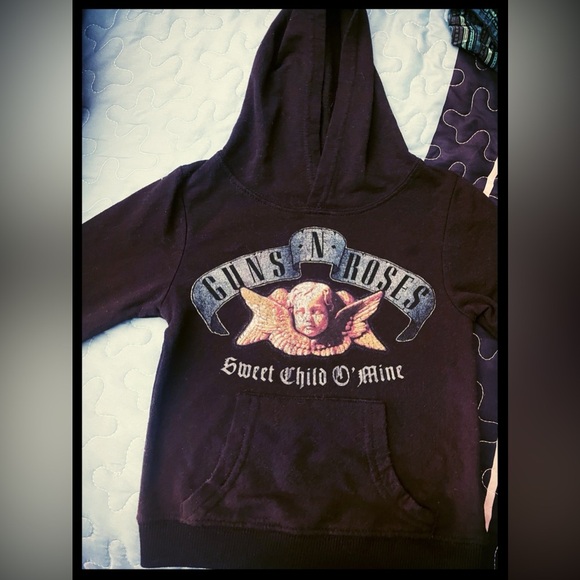 Guns N' Roses Concert Toddler Hooded Sweatshirt (Black, 3T) Unisex - Picture 1 of 3